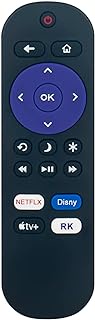 ECONTROLLY Replace Remote Control fit for Philips ROKU TV APP: Netflix Disney Apple-TV ROKU-Channel