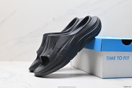 【Unisex shoes】Legit Original HOKA ONE ONE Men's and Women's Ora Recovery Slide Shock Absorbing and Durable lightweight and comfortable sports sandals