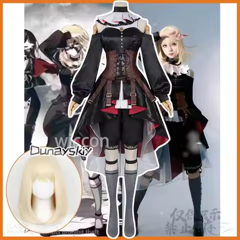 Anime Game BanG Dream! Cosplay Misumi Uika Costume It's MyGO!!!!! Gothic Style Lolita Dress Wigs For