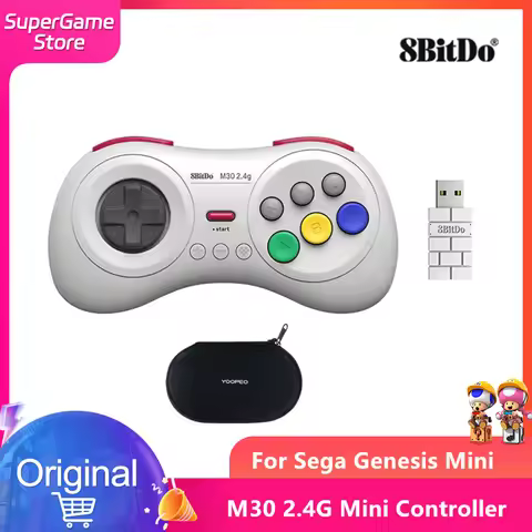 8BitDo M30 2.4G Mini Wireless Controller for SEGA Genesis Mini/SEGA Mega Drive Mini and Nintendo Swi