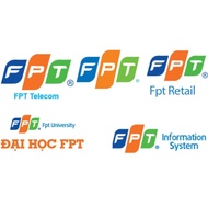 FPT Telecom heat ironing logo, introduction logo, decoration or patch shirt, use your own iron to ir