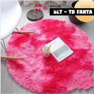 ZEAL-ID - New Motif Carpet ROUND TIE-DYE Floor Carpet 1 Meter