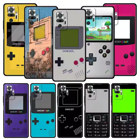 Gameboy Boy Game Phone Case For Xiaomi Redmi Note 14 13 5G 10 11 12 Pro Plus 4G 14C 13C 12C 10C Blac