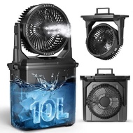 With rgb Fan Storage Camping Large Capacity Convenient Fan Light Spray Long Battery Life Three-in-On