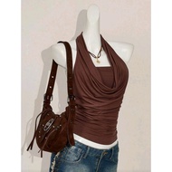 89. Y2K Vintage Y2K Vintage Y2K Style Slim Fit Two-Piece Shirt