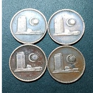 Malaysian 1st Series 1 Cent 1967 ( 4 Coins )