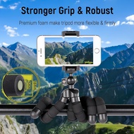 T01 Mini Tripod Stand for Camera & Smartphone, Flexible Travel Tripod Mount for Video Recording, Vlo