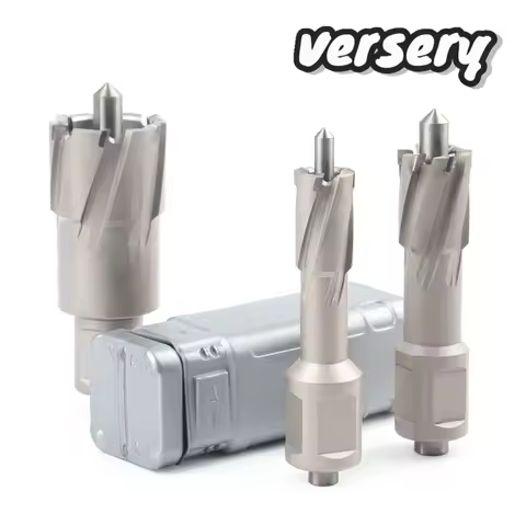Versery 12-52mm*35mm TCT Annular Cutter Magnetic Drill Bits Hard Alloy Hole Saw For Iron Stainless S