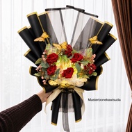 MAWAR MODEL 2 artificial rose butterfly bouquet rose flower bouquet/ Led butterfly bouquet/