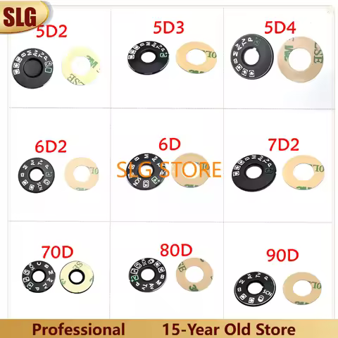 NEW Mode Dial Plate Interface Cap For Canon EOS 5D2 7D 5D3 5D4 6D 6D2 7D2 5DS 5DSR 60D 70D 80D 90D 6