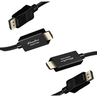 Displayport to HDMI Adapter Cable 1M (2 packs), 4K DP Male to HDMI Male Converter Cable DP in to HDM
