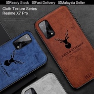 Realme X7 Pro X50 Pro X3 Super Zoom X2 Pro XT C15 Cloth Texture Phone Case Casing Cover