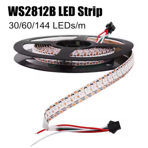WS2812B LED Strip 5050 RGB LED Strip 1m/3m/5m 30/60/144 pixels/leds/m Smart led pixel strip,WS2812 I