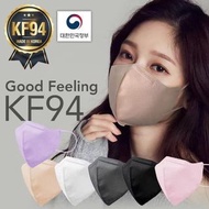 韓國製 Good Feeling KF94 3層2D口罩50入(一盒十包)