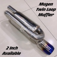 [ReadyStock]Exhaust Mugen Twin Loop Muffler