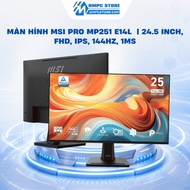 MSI Pro MP251 E14L Monitor | 24.5 inch, FHD, IPS, 144Hz, 1ms -