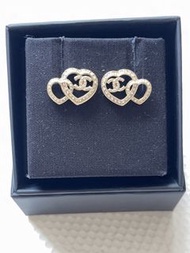 (Receipt) Chanel Heart Gold Earrings 心形耳環
