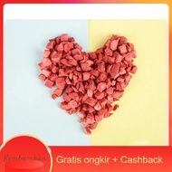 Freeze Dried Fruit Strawberry Cube / Potongan Strawberry Kering
