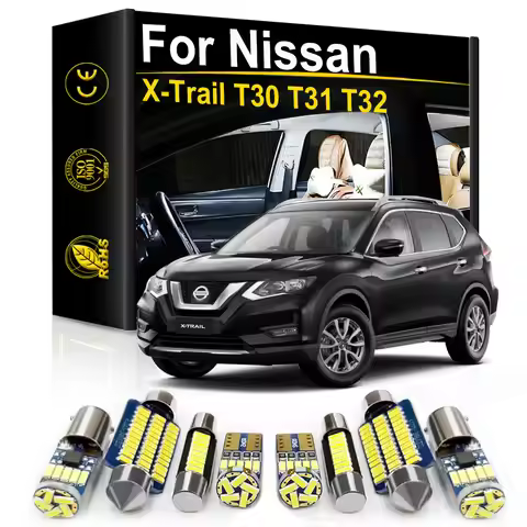 For Nissan XTrail X Trail T32 T31 T30 2002-2020 Car Interior LED Light Seat Roof Map Dome Trunk Lice