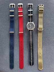 Seiko 5 SNK809 Automatic Field/Flieger Watch with 4 NATO Straps