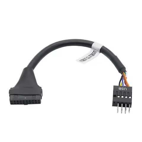 USB 3.0 to USB 2.0 Motherboard Adapter Cable 19Pin USB3.0 Male to 9Pin USB2.0 Female Motherboard Con