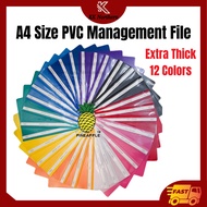 PVC A4 Report File Extra Thick A4 Management File Folder Colour Plastic Fail Plastik Buku Sekolah
