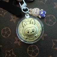 ✨Pure Gold Labubu Mobile Phone Chain Pendant Kuromi Mobile Phone Lanyard KT Cat Friends Girlfriends 