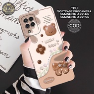Latest Samsung A22 4G / 5G Case - Leviora Case - Fashion Case Bear - Samsung A22 4G / 5G Softcase - 