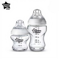 Tommee Tippee Closer to Nature glass bottle 5oz/150ml,8oz/250ml with slow flow teat (82147)