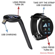 analog watch ✷[JOM PROMO PANAS] D18 Smart Watch Sport Tracker Measurement Fitness Blood Oxygen Press