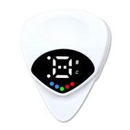 【BBI】-Guitar Pick Tuner Ukulele Guitar Tuner 12 Equal Temperament Multifunction Tuner for Guitar Bas