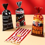 100/50/25pcs Mixed Movie Theme Candy Bag  Cinema Popcorn Pattern Loot Bags For Birthday Movie Night 