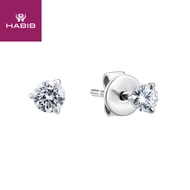 HABIB Diamond Earring in 750/18K White Gold 456431120-0.10