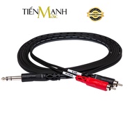 [Genuine] Hosa STP-202, STP-203 Y-shaped Signal Splitter Cable - 6mm Stereo TRS Head to 2 6mm Mono T