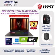 MSI Vector 17 HX AI A2XWJG-074 17" QHD+ Gaming Laptop ( Ultra 9 275HX, 32GB, 2TB SSD, RTX 5090 24GB,