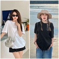 UNISEX Oversize plain cotton t-shirt, loose form, comfortable to wear, basic loose form, minimalist 