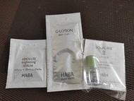 HABA sample pure roots 化妝水, serum 精華, squalane II 如圖3件 包郵
