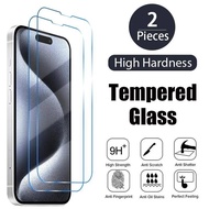 iPhone15 15Pro 15ProMax 15Plus 15P 15+ 2Pcs 100D HD Tempered Glass Film For iPhone 15 Pro Max Plus A