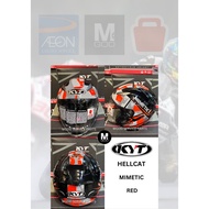 WHL0011 KYT HELMET MIMETIC RED KYT HELLCAT KYT HELMET OPEN FACE HELMET KYT ORIGINAL MADE IN INDONESI