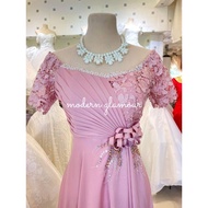 ONHAND SMALL BLUSH PINK FORMAL PRINICIPAL MOTHER NINANG GOWN