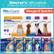 Nexgard and Nexgard Spectra Chewable Tablets for Dogs Flea & Tick Treatment 1Tablet
