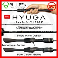 2025 New BULLZEN HYUGA RAGNAROK Solid Carbon Single Hand Baitcast & Spinning Rod BC Baitcasting UL L