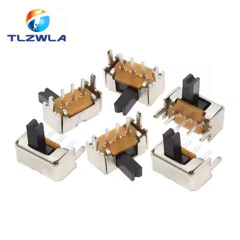 20PCS SK12D07VG4 SK12D07 Toggle Switch 3Pin PCB 1P2T Slide Switch Handle Miniature Slide Switch Side