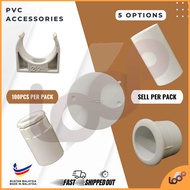 [100PCS PER PACK] PVC ACCESSORIES / PVC CONDUIT PIPE ACCESSORIES 20MM (3/4" INCH) / 25MM (1" INCH)