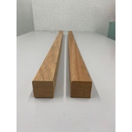 Meranti Solid Kayu 2" X 2" X 5 FT (E4E Rounded) - Ketam