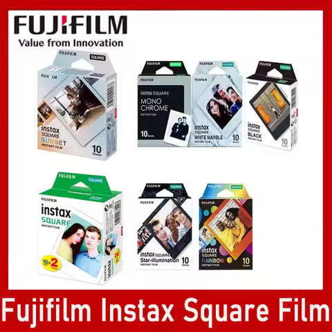 Fujifilm Instax Square Film For Fujifilm Instax SQUARE SQ1/SQ40/SQ6/SQ10/SP-3 Printer 10-50 Sheets 4