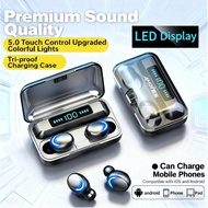 9D Sound Super Bass 2000mah Tws 5.0 Bluetooth Headset Amoi F9 Inpod Gaming Headset Wireless Headset 