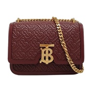 BURBERRY TB小號紅色羊皮絎縫TB
單肩包