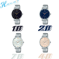 นาฬิกา Casio Standard นาฬิกาข้อมือสุภาพสตรี สายสเตนเลส รุ่น LTP-VT01D หน้าโรมัน ของแท้100% ประกันศูนย์CASIO 1 ปี จากร้าน HENG SHOP