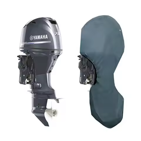 Custom Fit Full Covers for Yamaha Outboard Engine F50H F60F F70A 4CYL 996CC Models from 2010 to 2023